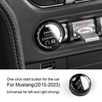 Automobilio variklio paleidimo mygtuko pakeitimo dangtelis Ford Mustang 2015 2016 2017 2018 2019 2020 2025 2025 2025 Crystal ABS jungiklis juoda