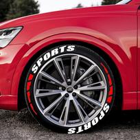 4/8 vnt. Automobilio padangų ratų lipdukai Automobilio tiuningas Universalūs 3D nuolatiniai PVC sujungti padangų dekoravimo lipdukai Automobilio padangų personalizuoti lipdukai 4sets raudona