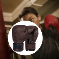 Suaugusiųjų bokso pirštinės Smūgių maišas Smūgių absorbcija Treniruotės Sparingas Brown 10oz