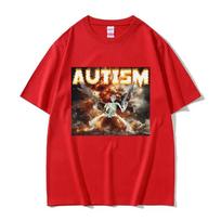 Autizmas juokingas skeletas gerbėjas T-shirt vyriška mada Gotikinis retro T-shirt vyriškas trumpomis rankovėmis T-shirt tinkamas tiek vyrams, tiek moterims S