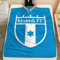 1 vnt. Malmo FF spausdinimo flanelės pledas, aukštos kokybės, visų sezonų, namų dekoras, šiluma ir komfortas, puikiai tinka Kalėdų dovanoms 80cm x 120cm