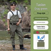 Ultra-light Waterproof Cationic Taslon Strap Fishing Waders - Wear-resistant Outdoor Sea-fishing Gear 41 gray
