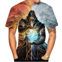 New Summer Hot Sale Mortal Kombat 3D Print Men's/women's T Shirt Short-sleeved Round Neck Clothing Plus Size 100~6xl Oversize S
