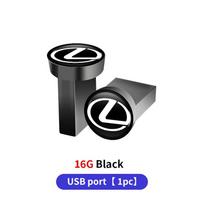 Automobilio USB atmintinė 16GB 32GB 64GB atminties įrenginys Lexus IS250 IS200 CT200h GS300 LS430 RX450h LX570 IS300 ES RX LS IS NX CT L gray