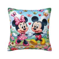Disney Animacinis Peliukas Minis Pagalvės užvalkalai Poliesteris Anime Mesti Pagalvės Užvalkalas Sofai Automobiliui Kvadratinis Pagalvės Užvalkalas Miegamojo Dekoras 12x12Inch