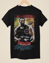 Predatorius - Filmo plakato įkvėpti Unisex juodi marškinėliai Unisex marškinėliai XL