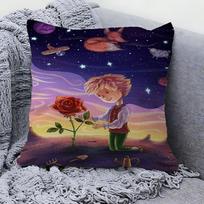 Mažojo princo personalizuotos nuotraukos ir teksto dekoratyvinės pagalvės namams, buitinės dovanos 45x45cm 40x40 cm blue