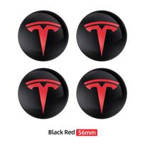 Automobilio lipdukas Tesla 4 vnt. 56 mm ratlankio centrinė dalis Logotipas Aukštos kokybės lipdukas Tesla Model 3 Y S X Asmeninis emblemos lipdukas Automobilis