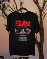 Slade grupės Paskutinis turas 2025 m. Marškinėliai Visų dydžių S-5XL Unisex Marškinėliai XL