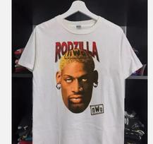 Rodzilla Dennis Rodman nWo 1998 marškinėliai unisex marškinėliai M