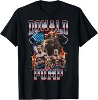 Donald Pump Trump Sporto Salės Pumpo Dangtelis Unisex Marškinėliai S