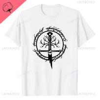 Naujas Žiedų Valdovo T-shirt Baltas Vyriškas Mielas Laisvas Streetwear Harajuku Juodas Vyrams Vėdinamas Apvalus Kaklas Laisvalaikio Unikalus T-shirt Viršutiniai Drabužiai S