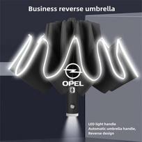 12 karkasų Automatiškai susilankstomas skėtis Vėjui ir saulei nuo saulės Opel Insignia Corsa Zafira Mokka Grandland Antara Ampera raudona