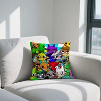 cushion S-Sprunki I-Incredibox cover Double Sided Printed Polyester Pillowcase Pattern Game Decorative Zipper Cushion Cover 30cmx30cm
