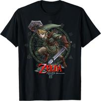 The Legend of Zelda Twilight Princess Linkas Hyrulo Herojus Marškinėliai S juoda