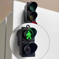 New Traffic Light Magnetic Refrigerator Stickers Traffic Toy Pedestrian Light Creative Magnetic Decoration Accessories