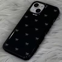 Cute Bowknot Glossy Soft Phone Case For iPhone 17 Air 16 15 14 13 12 11 Pro Max 16 7 8 Plus SE 2022 X XS Shockproof Back Cover iPhone 13 Pro