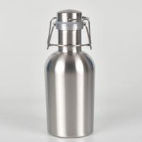 Didelė 304 nerūdijančio plieno sportinė vandens gertuvė, 64oz/2L alaus ir vyno kolba