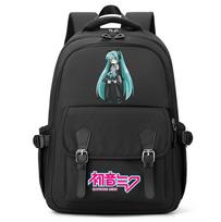 Anime Hatsune Miku spausdintas didelės talpos kuprinė paaugliui studentui mergaitei berniukui Mokyklinė kuprinė Knygų kuprinė Moteriška vandeniui atspari kelioninė rankinė Knygų kuprinė Mochila Dovana