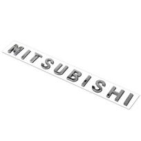Automobilio priekinės galvos emblemos lipdukai Stiliaus išraiška 3D raidės lipdukas Mitsubishi Ralliart Lancer Pajero EX Outlander ASX L200 sidabras