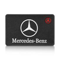 Automobilio PVC neslystantis kilimėlis Lipnus padėkliukas prietaisų skydeliui Mercedes Benz C180 C200 C260 C300 W108 W124 W126 W140 Automobilio interjero aksesuarai Mercedes Benz black