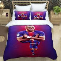 3D spausdinimo K-Kylian Mbappé patalynės komplektai Gerbėjo dovanaMada Futbolas M-Mbappe antklodės užvalkalas pledas lovos jaunimui vaikams mergaitei berniukui gimtadienio EU Single(135*200cm)3pcs