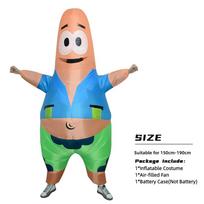 Suaugusiųjų pripučiami Patricko Žvaigždės Cosplay kostiumai Drabužiai Unisex vakarėliui Pasirodymui Animacinio personažo apranga Kostiumas Vakarėliui Karnavalui One Size