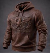 Vyriškas Retro Amerikos Vėliavos Spaudinio Džemperis Medium gray
