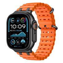 Silicone Sports Watchband for Apple Watch Ultra 3/2 49mm 11 10 46mm 45mm 44mm Correa Bracelet for iwatch Series 9 8 7 6 SE Strap 49mm(Ultra 3 2)