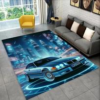 3D E36 lenktyninio automobilio motociklo kilimas kilimas svetainei miegamojo dekoras, vaikai žaidžia neslystantis dekoravimas sofai durų kilimėlis dovana 40x60cm