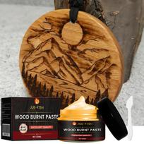 Medžio deginimo gelis Medžio drožybos degimo gelis Degimo pasta Daugiafunkciniai DIY pirografijos priedai popieriui, odai, audiniui 120ml