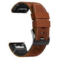 26mm 22mm greito tvirtinimo dirželis Garmin Fenix 8 E 7 7X 6X 6 5X 5 Epix Pro Gen 2 47mm 51mm Enduro 3 2027 laikrodžiams, silikoninis odinis juostelė Forerunner 955 945 kava