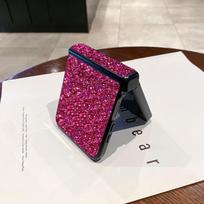 Luxury Frosted Glitter Case for Samsung Z Flip7: Full Coverage Protection for ZFlip6 Flip4 balta