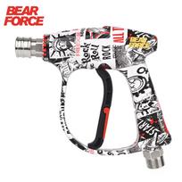 Bear Force Aukšto slėgio plovimo pistoletas 210 bar / 3000 PSI maks., Galios plovimo dažytas trumpas purškimo pistoletas Įleidimo anga M22-ID14mm su 1/4  greita jungtimi juoda