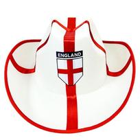 Western Hat Unisex National Flags Hat Party Stage Props Halloween Fedoras 1 balta