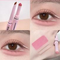 Machete-Shape Double Ended Lying Silkworm Eyeliner Pencil 2 in1 Glitter Matte Aegyosal Pen Brighten Cream Shadow Highligh Makeup