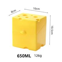 Sliced Cheese Storage Container Plastic Butter Block Lid Box Cheese Slice Saver With Holder Flip Slice Cheese Cheese Storage geltona