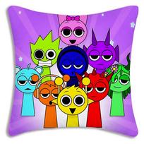 Game funny For S-SprunkiS Pillow Covers Cartoon Sofa Decorative Home Double-sided Printing Short Plush Cute Cushion Cover 30cmx30cm