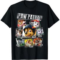 Paw Patrol Polaroid nuotraukų koliažo marškinėliai S juoda