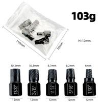 14-Piece Hexagonal Nut Extractor Set with Damaged Nut Remover