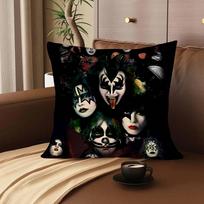 Rock Grupės KISS Pagalvės užvalkalas Kvadratinė pagalvė Miegamojo Sofos Laisvalaikio Komforto Pagalvėlė Automobilio Svetainės Namų Dekoras 16x16Inch