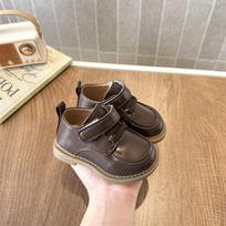 Unisex British Style Baby Leather Walker Shoes with Rubber Sole Size Range 15-19 - 5 Pieces