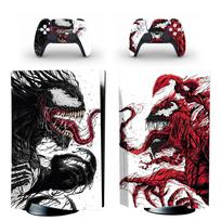 1 rinkinys Anti-Scratch Venom Carnage odos lipdukai decal PS5 Disc Edition konsolei