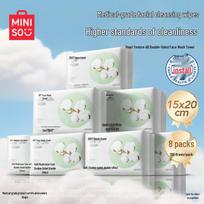 MINISO vienkartiniai veido rankšluosčiai su perlo tekstūra