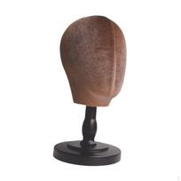 Kepurės laikiklis Stovas kepurėms Daugiafunkcis galvos modelis Perukas black base brown