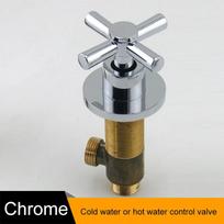 BAKALA Žalvarinis Chromuotas Voniai Karšto ir Šalto Vandens Reguliavimo Ventilis Maišytuvas Voniai Dušui Voniai 3 Dalių Komplektas Perjungimo Ventilis