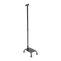 2-in-1 pagalba lipant laiptais, reguliuojamas aukštis 85-105 cm, keliamoji galia 150 kg, laiptų keltuvo pagalba senjorams juoda