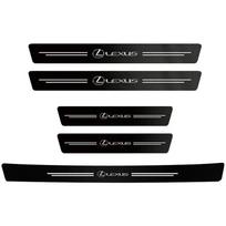 Anglies pluošto lipdukai ant automobilio slenksčių Lexus RX330 IS250 Ct200h ES300h RX350 IS300h NX300h UX GX470 LX570 LS430 LS460 LS RX300 GS NX