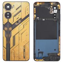 For ZTE nubia Neo 5G 8150N Plastic Battery Back Cover with Middle Frame / Camera Lens Cover juoda