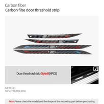 Anglies pluoštas BMW F10 F18 5 serijos automobiliui Durų slenksčiai Anti-Scuff Lipdukai Palangės Apdailos Juostelės Welcome Pedalai 4 vnt. Priedai For F18
